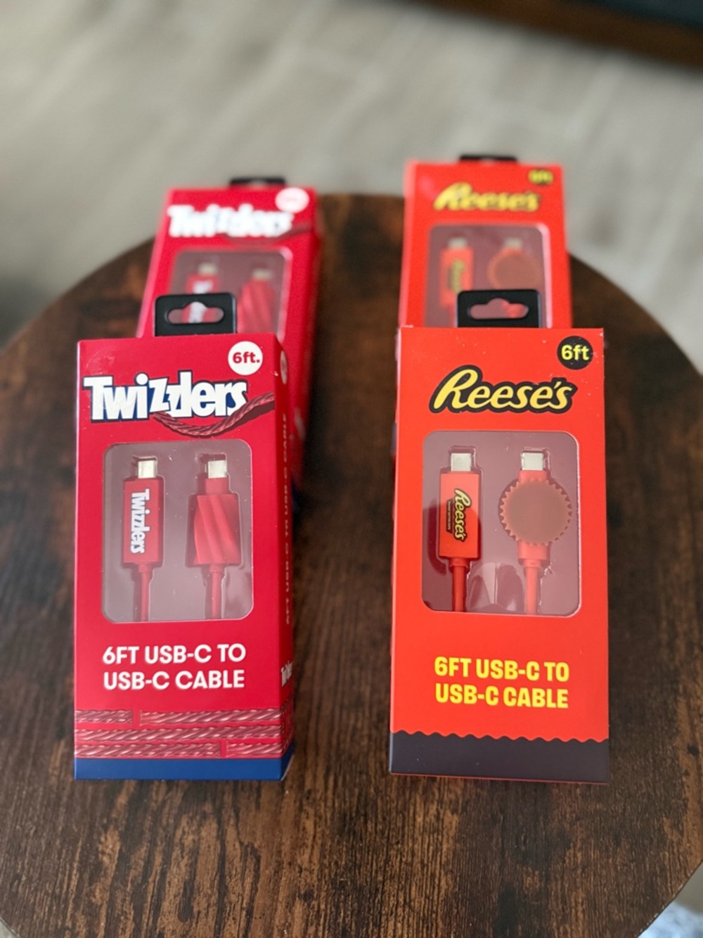 2 6ft USB-C to USB-C Charging Cable - Red & Orange
